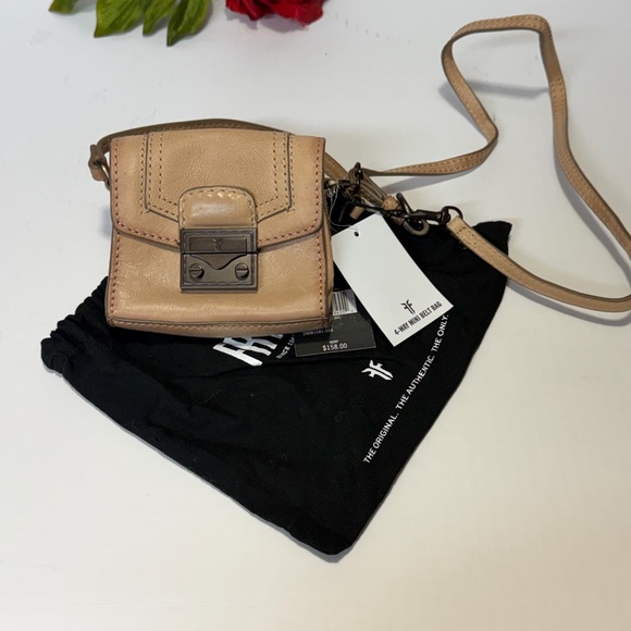 Frye Handbags - Frye Beige Nude Leather Mini Bag